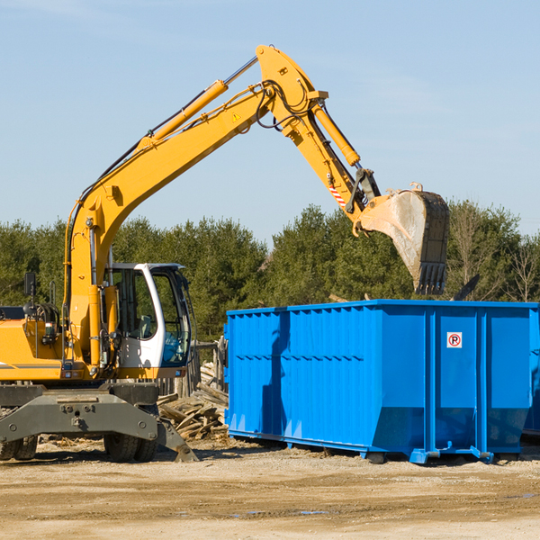 are there any restrictions on where a residential dumpster can be placed in Sebewa Michigan